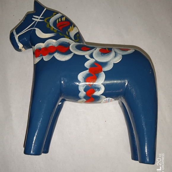 Nils olsson Blue dala horse - Picture 6 of 7